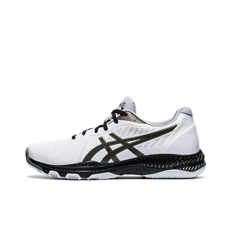 Asics Netburner Ballistic FF 2 Vintage Basketball Shoes Men Low-Top White/Black-0