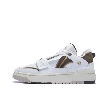 LINING Rookie Vintage Basketball Shoes Men Low Top White/Umber
