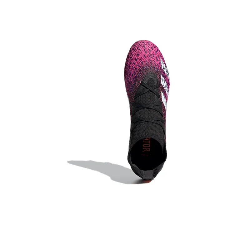 Adidas PredatorFreak .3 Soft Ground Boots Wear-Resistant Soccer Shoes Men's Rose Red-4