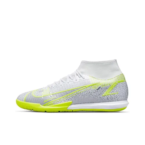 Nike Mercurial Superfly 8 Football Shoes Men Mid-Top White/Green