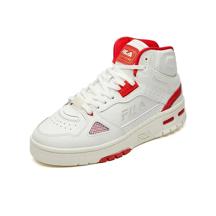 FILA Teratach High Top White/Red Women's-1