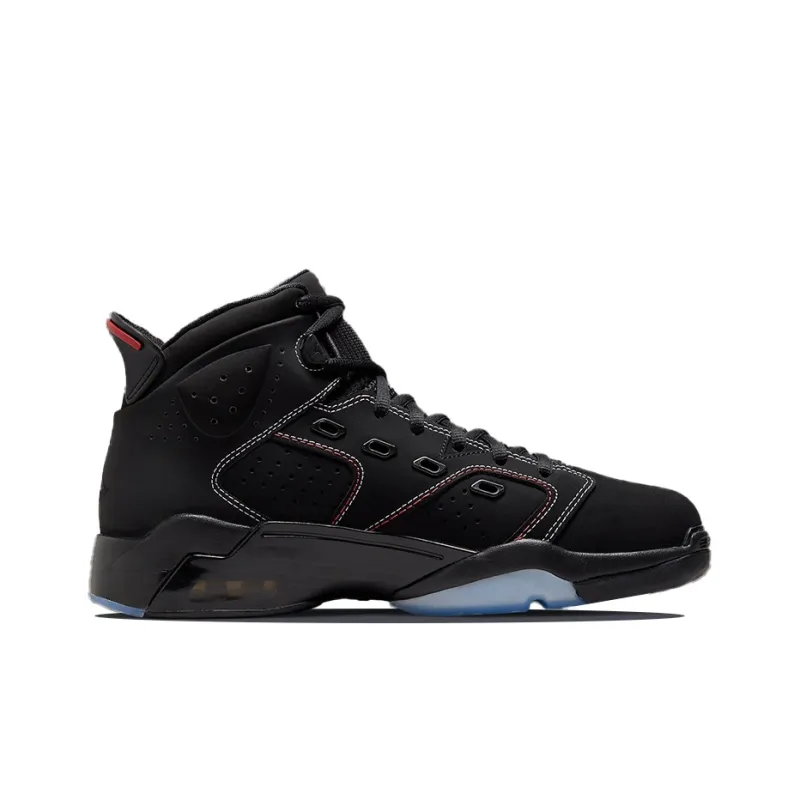 Jordan 6 17 23 Black White Red Contrast Stitching-1