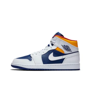 JORDAN 1 Mid Royal Blue Laser Orange