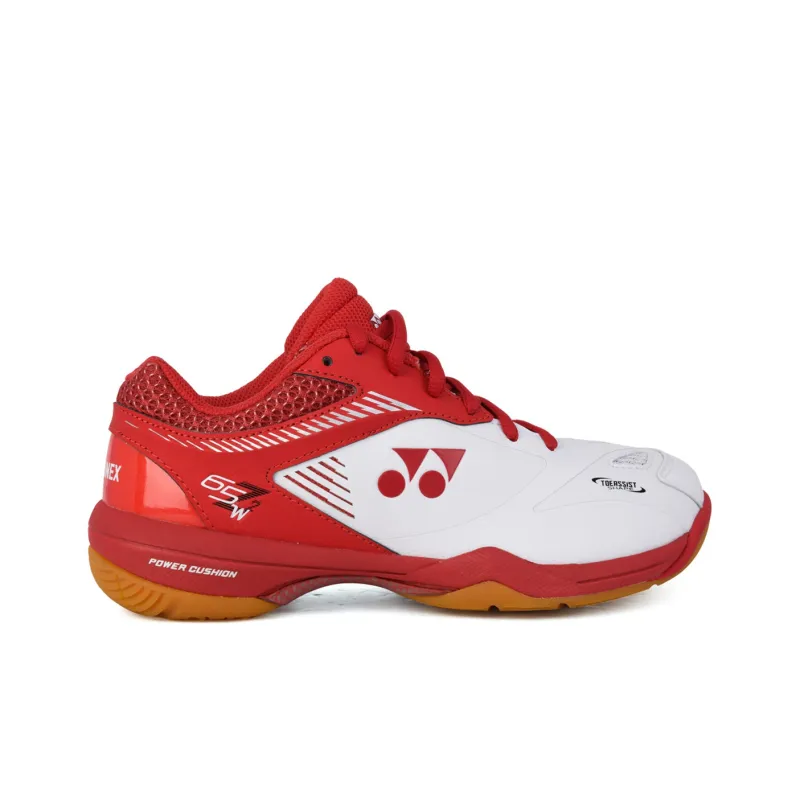 YONEX Badminton Shoes Unisex Low Top White/Red-2