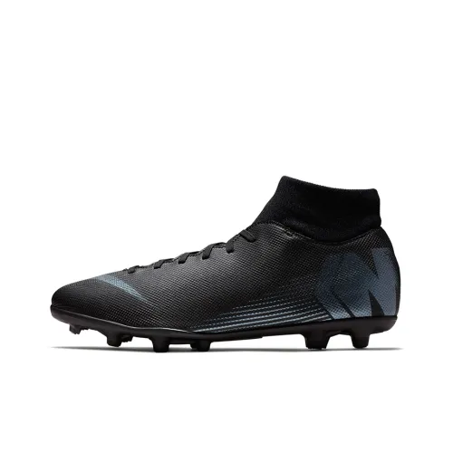 Nike Mercurial Superfly 6 Soccer Shoes Men Mid-Top Black/Blue