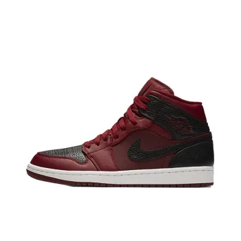 Jordan 1 Retro Mid Team Red Black