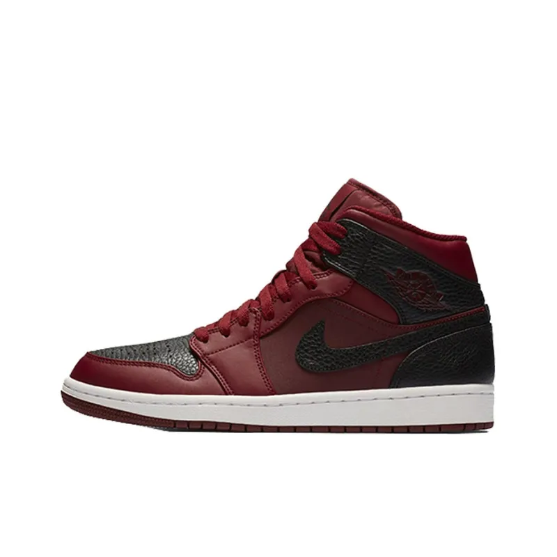 Jordan 1 Retro Mid Team Red Black-0