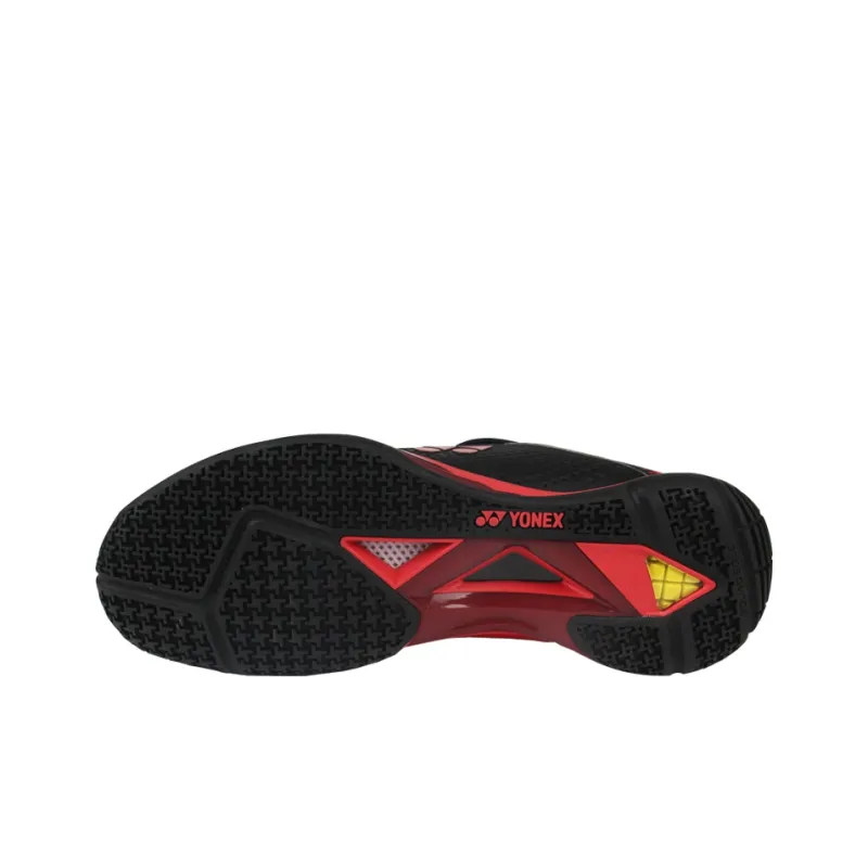 YONEX Power Cushion Breathable Lightweight Rebound Low Top Badminton Shoes Men's Black Red-3