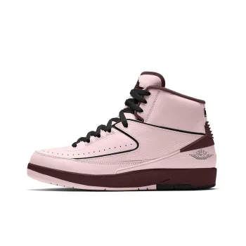 A Ma Maniere x Jordan Air Jordan 2 Anti Slip And Wear Resistant Coverage Mid Top Vintage Basketball Shoes Men's Pink