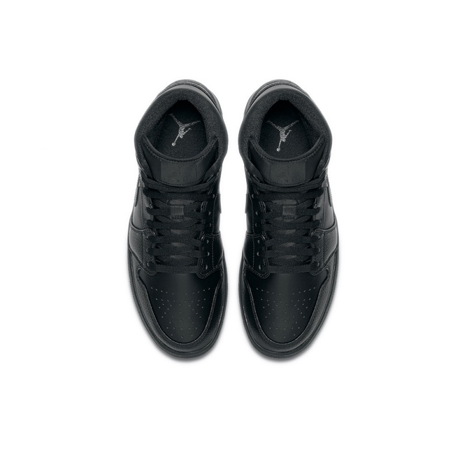 Air jordan 1 triple black mid on sale