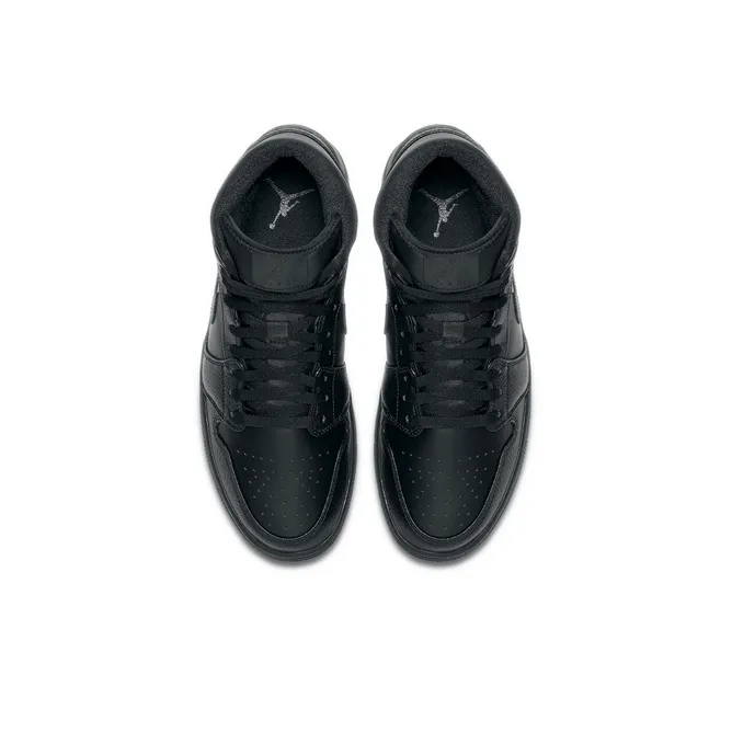 Jordan 1 Mid Triple Black-4