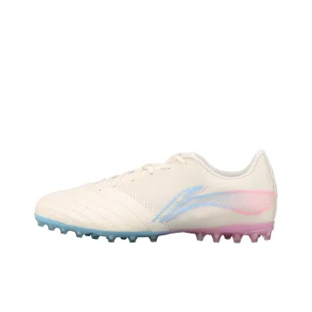 LiNing Iron 2.5 MG Cushioned Slip-Resistant Lightweight Soccer Shoes Men's Beige Blue Pink Beige Blue Pink