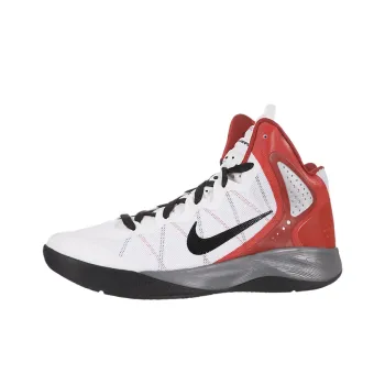 Nike Zoom Hyperenforcer Vintage Basketball Shoes Men Mid-Top White/Red