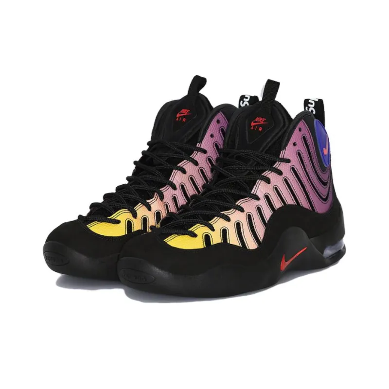 Nike Air Bakin 'Supreme Black Speed Red Multi Color'-2