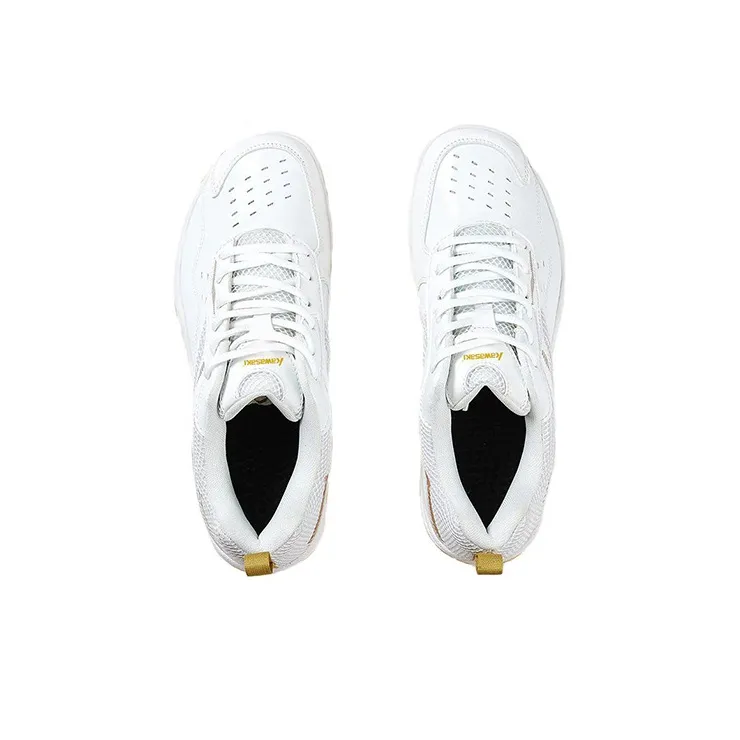 Kawasaki Wind chasing Series Cushioning Breathable Low Top Badminton Shoes Unisex White-4