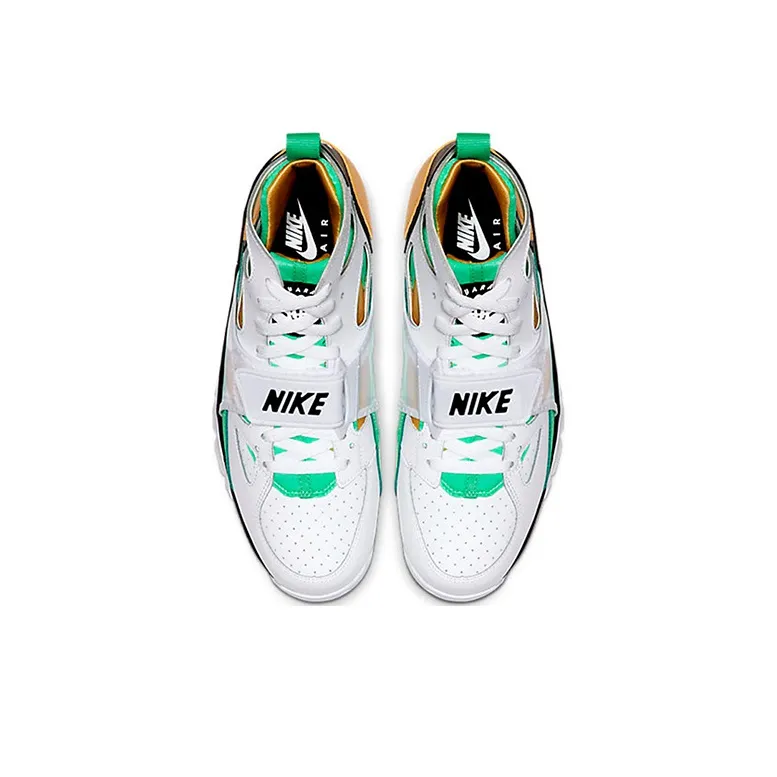 Nike Air Trainer Huarache White Topaz Gold Electro Green-2