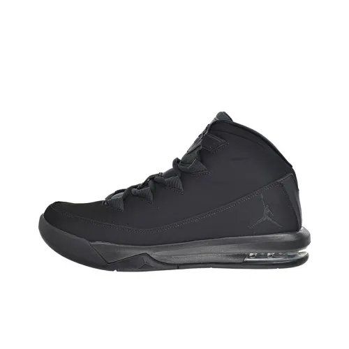 Jordan Deluxe Cushioning Anti-Slip And Wear-Resistant Mid-Top Vintage Basketball Shoes Men's Black