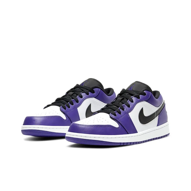 Jordan 1 Low Court Purple White-2