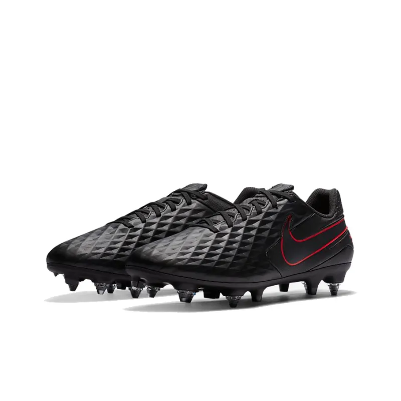 Nike Tiempo Legend 8 Academy SG PRO Anti Clog Traction 'Black Red'-2