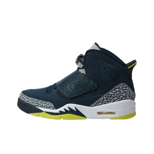 Jordan Son Of Armory Navy/Electrolime-White