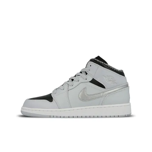 Jordan 1 Retro Mid GS Pure Platinum