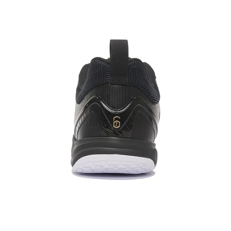 LiNing Ranger6 LITE Cushioned Slip Resistant Abrasion Resistant Low Top Badminton Shoes Unisex Black White-5