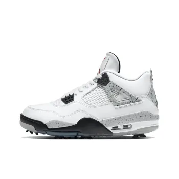 Air Jordan 4 Vintage Basketball Shoes White Cement Unisex