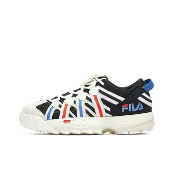 FILA FUSION Spaghetti Vintage Basketball Shoes Women's Low Top Micro White/Black