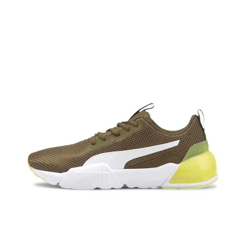PUMA CELL Series Vorto Gleam Cushioned Wear-Resistant Lightweight Low-Top Training Shoes Women's Brownish-green-white-0