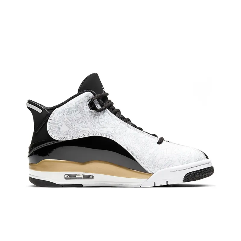 Jordan Dub Zero Black Metallic Gold White-1