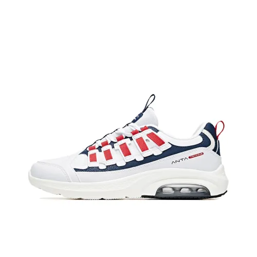 Anta Variety Training Collection Durable Breathable Low Top Training Shoes Men's White Blue Red
