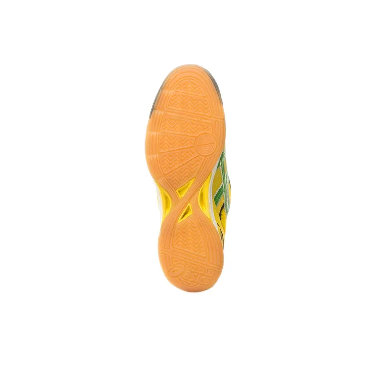 Asics IC/IN Wear-Resistant Soccer Shoes Men's Lemon-5