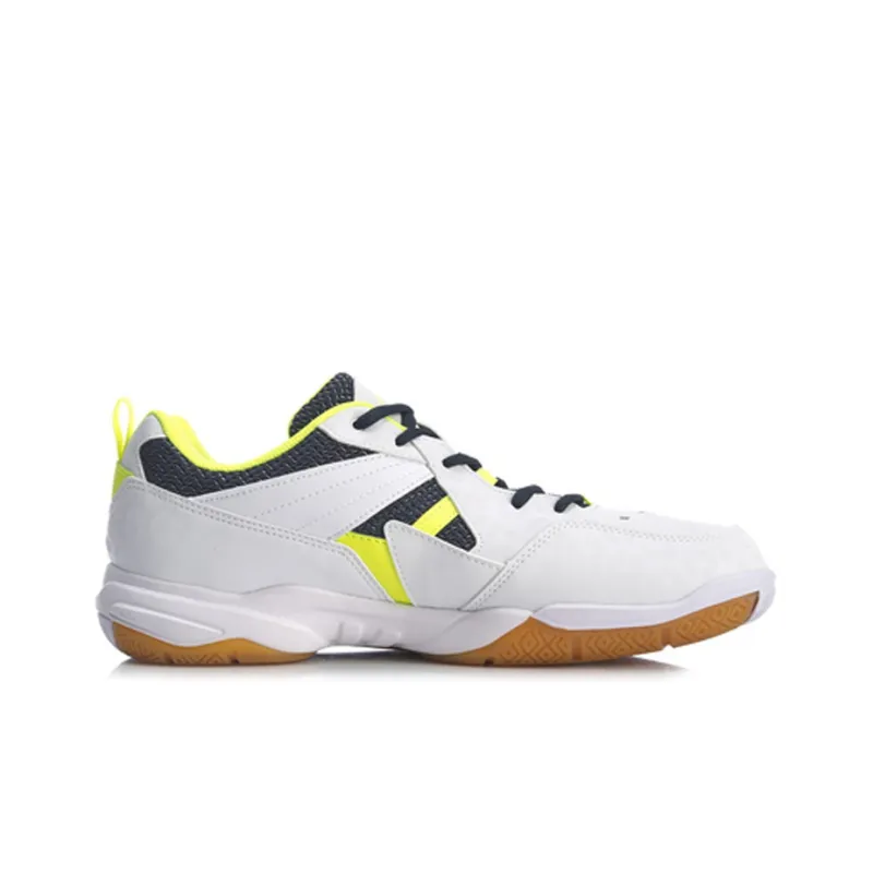 LiNing Koba Anti Slip And Wear Resistant Lightweight Low Top Badminton Shoes Unisex White Gray-1