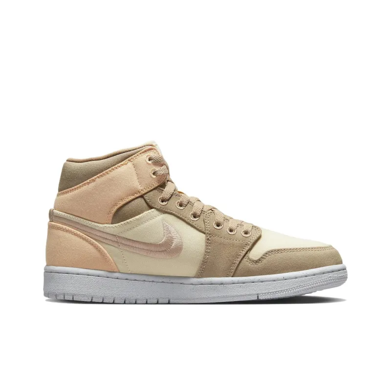 Jordan 1 Mid Se Canvas Khaki Women's-1