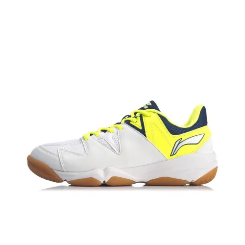 LINING Racetrack Encounter Badminton Shoes Men Low-Top White/Blue