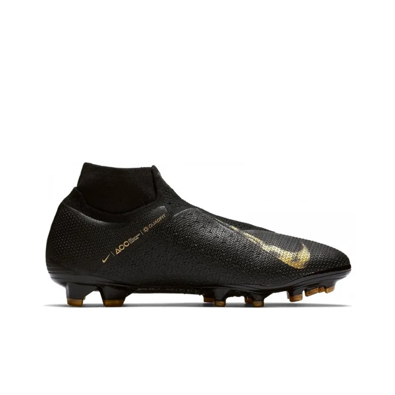 Nike Phantom Vision Elite Df Fg Black Metallic Vivid Gold-1