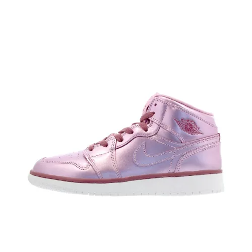 Jordan 1 Mid Pink Rise GS