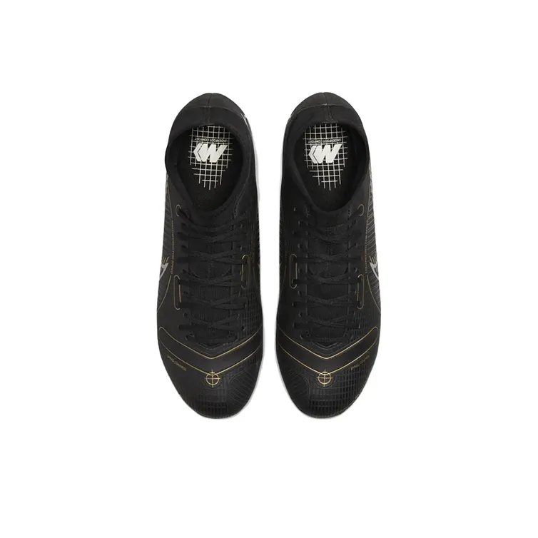 Nike Mercurial Superfly 8 Academy FG/MG Black Metallic Gold-3
