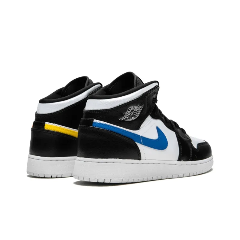 Jordan 1 Retro Mid GS Multi Color Swoosh-3