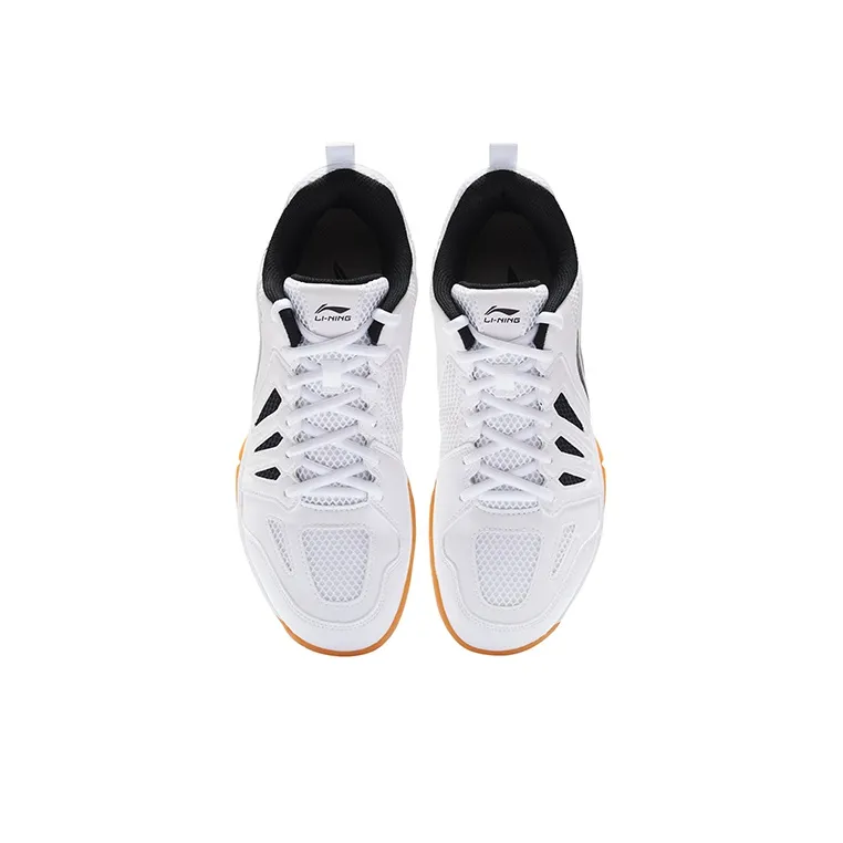 LiNing Ace Shock Absorbers Slip Resistant, Abrasion Resistant, Breathable Low Top Badminton Shoes Men's Standard White-3