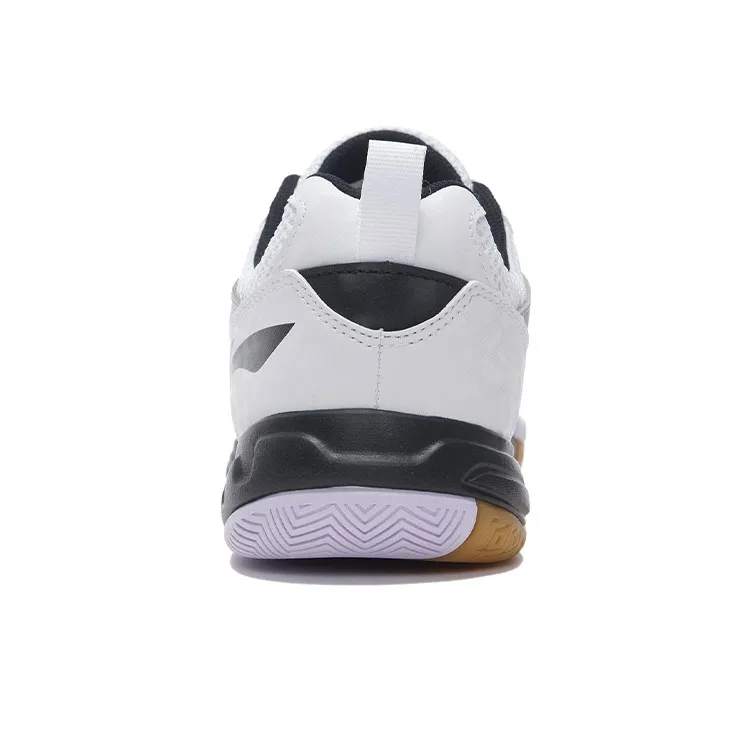 LiNing Koba Shock Absorbers Slip Resistant, Abrasion Resistant, Breathable Low Top Badminton Shoes Men's White Black-5
