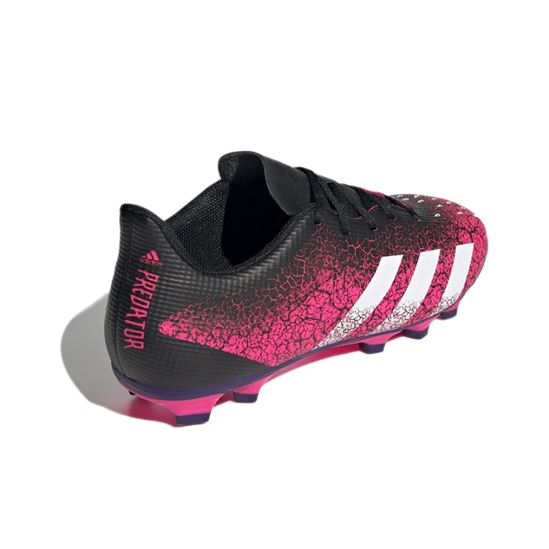 Adidas Predator Freak .4 AG Rubber Short Studs Artificial Ground Wear-Resistant Soccer Shoes Men's Pink Black-3