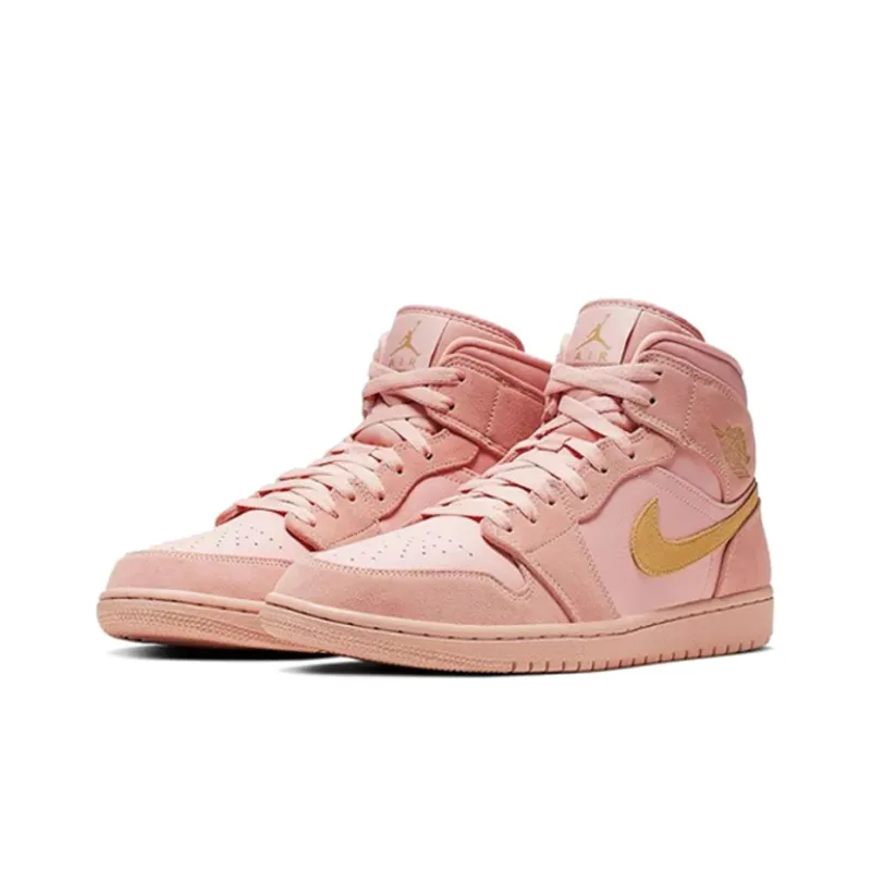 Jordan 1 Mid Coral Gold-2