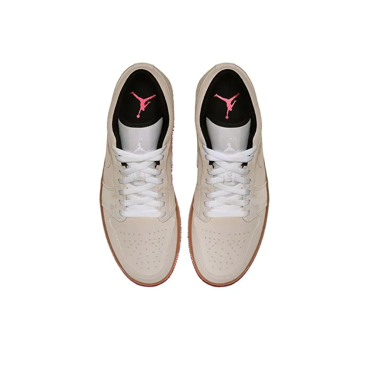 Jordan 1 Low White Gum Hyper Pink-2