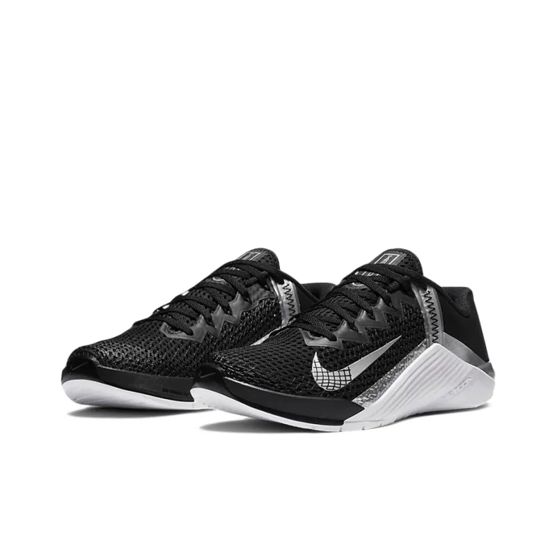 Nike Metcon 6 Black Metallic Silver Women's-2
