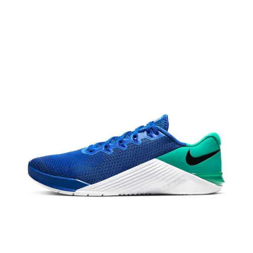 Nike Metcon 5 Training Shoes Unisex Low-Top Blue/White Green