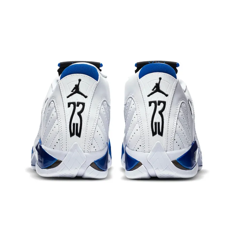 Jordan 14 Retro White Hyper Royal-4