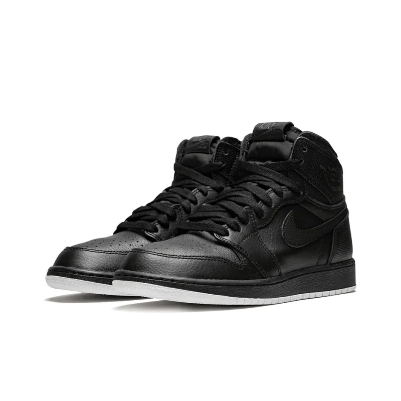 Jordan 1 Retro High OG GS Black Perforated-3