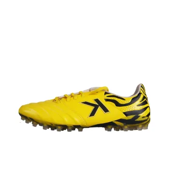 TLSS x KELME Yi Series MG Rubber Short Studs Anti Slip And Wear Resistant Breathable Soccer Shoes Unisex Black Yellow