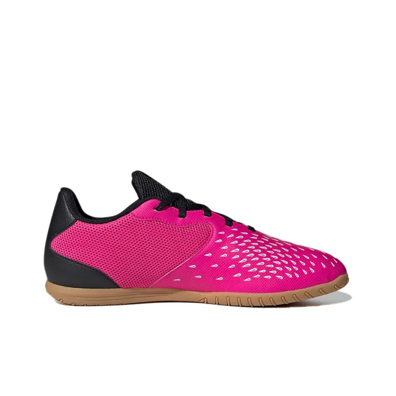 Adidas Predator Freak.4 IC/IN Indoor Wear-Resistant Soccer Shoes Men's Rose Red-1